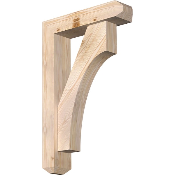 Ekena Millwork Westlake Craftsman Smooth Bracket w/ Offset Brace, Douglas Fir, 5 1/2"W x 22"D x 34"H BKT0604X22X34WTL04SDF - main